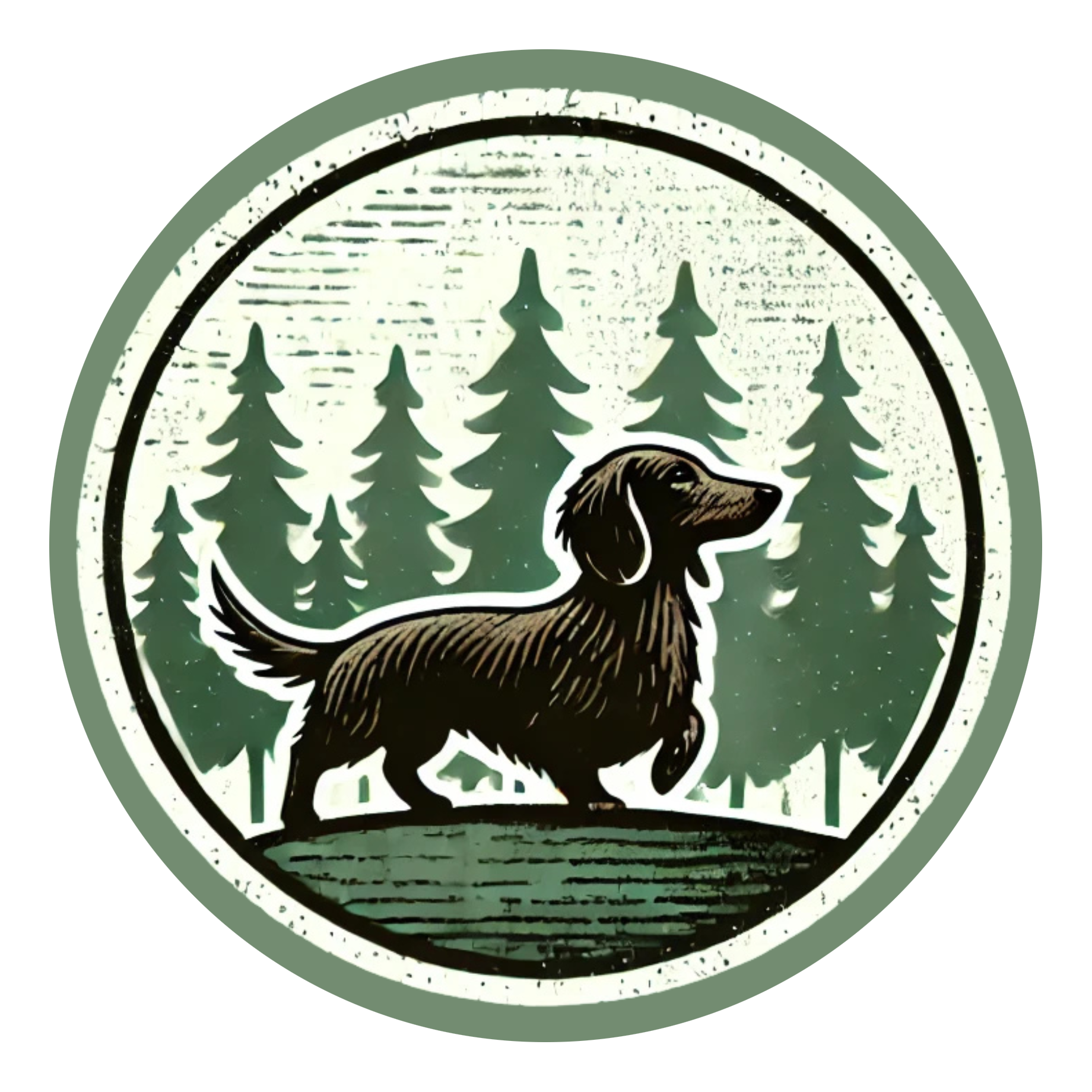 Among The Trees Dog Walking logo